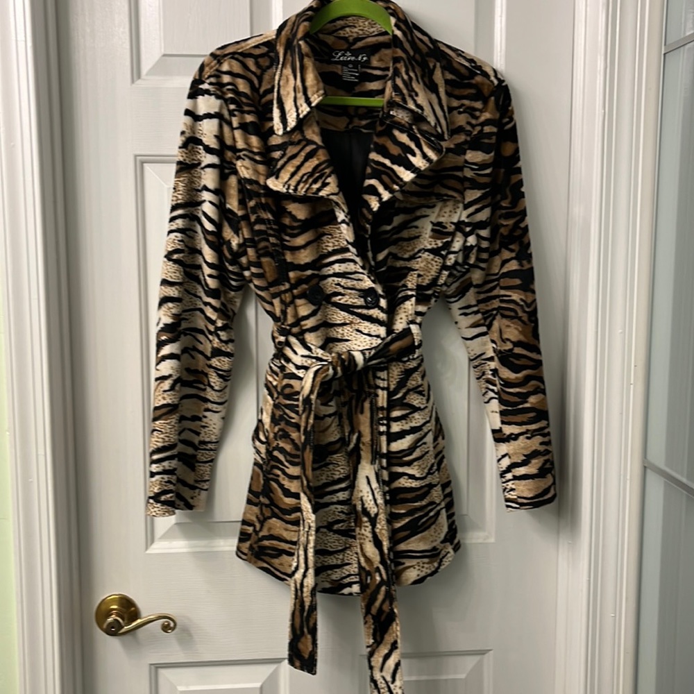 Vintage Zebra Print Jacket